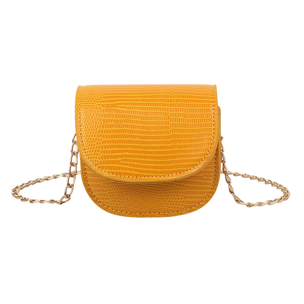 Bolso bandolera Vintage informal de cuero para mujer, Bolso pequeño de hombro con solapa, cadena pura, bolso de mensajero