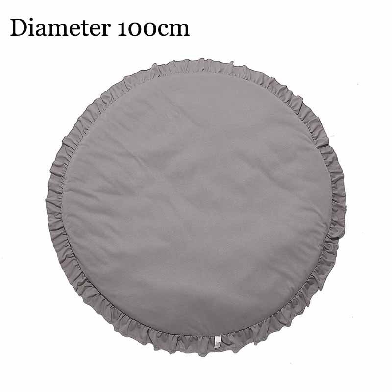 Baumwolle Tragbare Reise Baby Bett Abnehmbare Laufstall Krippe für Neugeborene Bebe Nest Schlaf Wiege 0-12Monat: 100cm grau