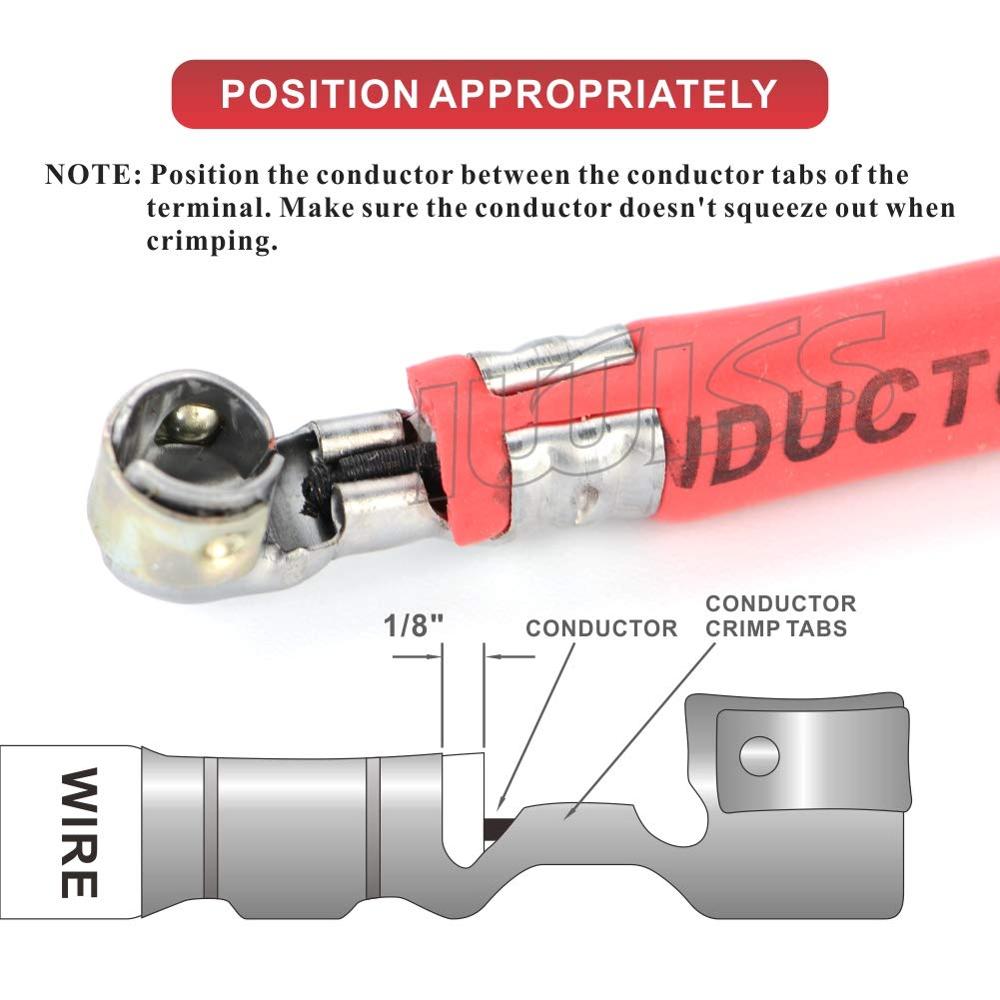 IWISS LY-2048 Ratchet Spark Plug Wire Crimper for Spark Plug Ignition Wire and Terminals Dia. 8.5mm crimping tools