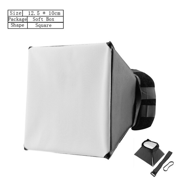 Diffuseur Flash Softbox réflecteur argent Mini diffuseur Photo boîte à lumière douce pour Canon Nikon Sony: B