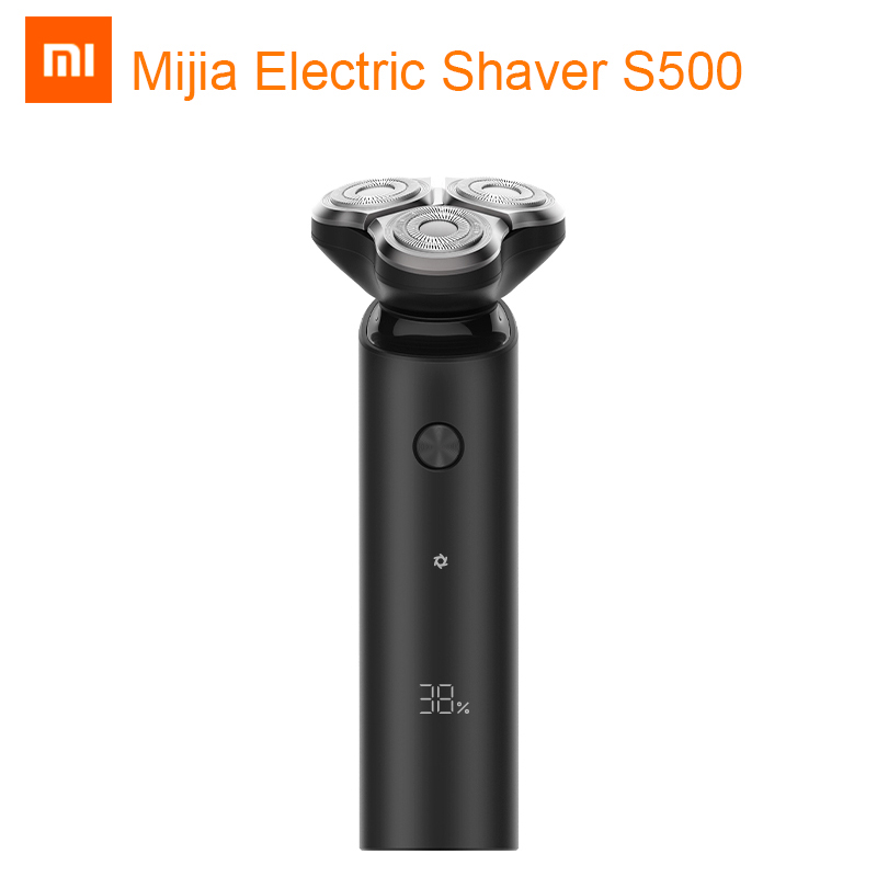 Xiaomi Mijia Elektrische Rasierer S500 S500C 3 Kopf biegen Rasiermesser Trocken Nass Rasieren Waschbar Tragbare Bart Trimmer Gesicht Reinigung 3 in 1: s500