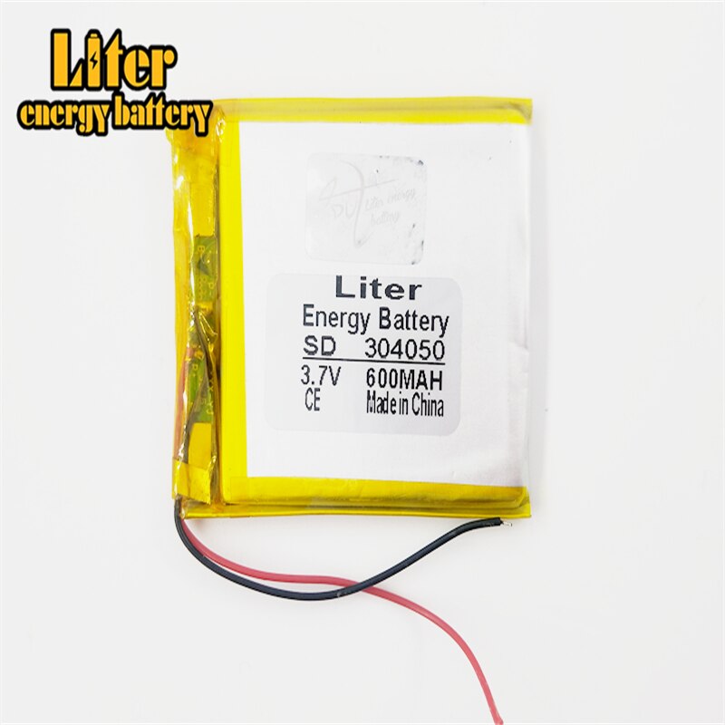 3.7V 600 Mah Lithium Polymeer Batterij Li Po 304050 Voor Game Speler Telefoon Bluetooth Navigatie Muziekspeler Camera