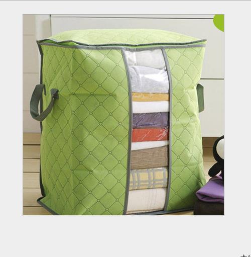 Sac de rangement pliable pour vêtements | Organisateur de ménage, sac à poussière de finition de couette, organisateur de voyage lavable, sac d'emballage de Cube pour bagages: green