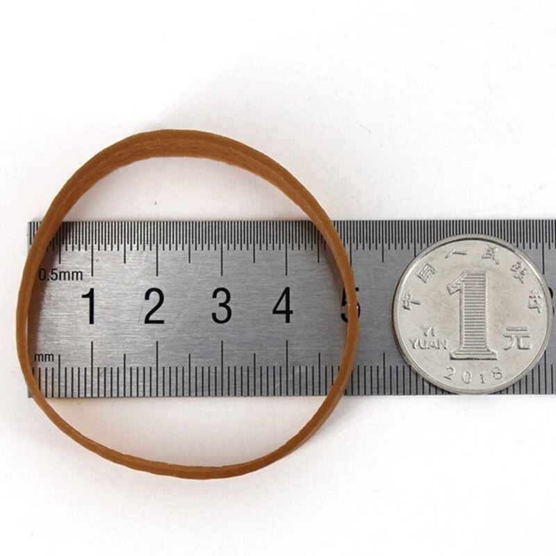 50*10mm Rubber Bands Elastic Office School Packaging Band Loop Office Stationery Holder Supplies