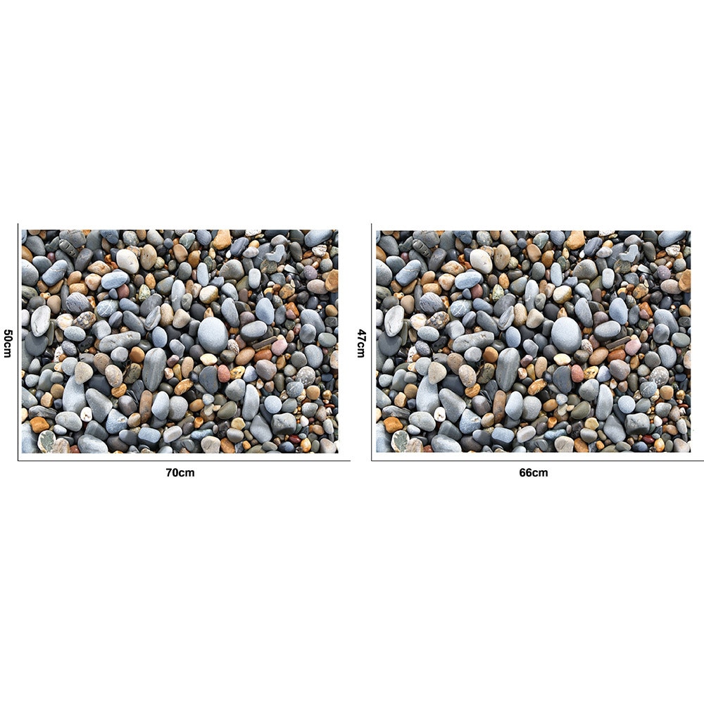 3D suelo empedrado pegatina calcomanías para mural removibles decoración de pared vinilo DIY arte moderno habitación cuarto de baño decoración del hogar 50*70cm