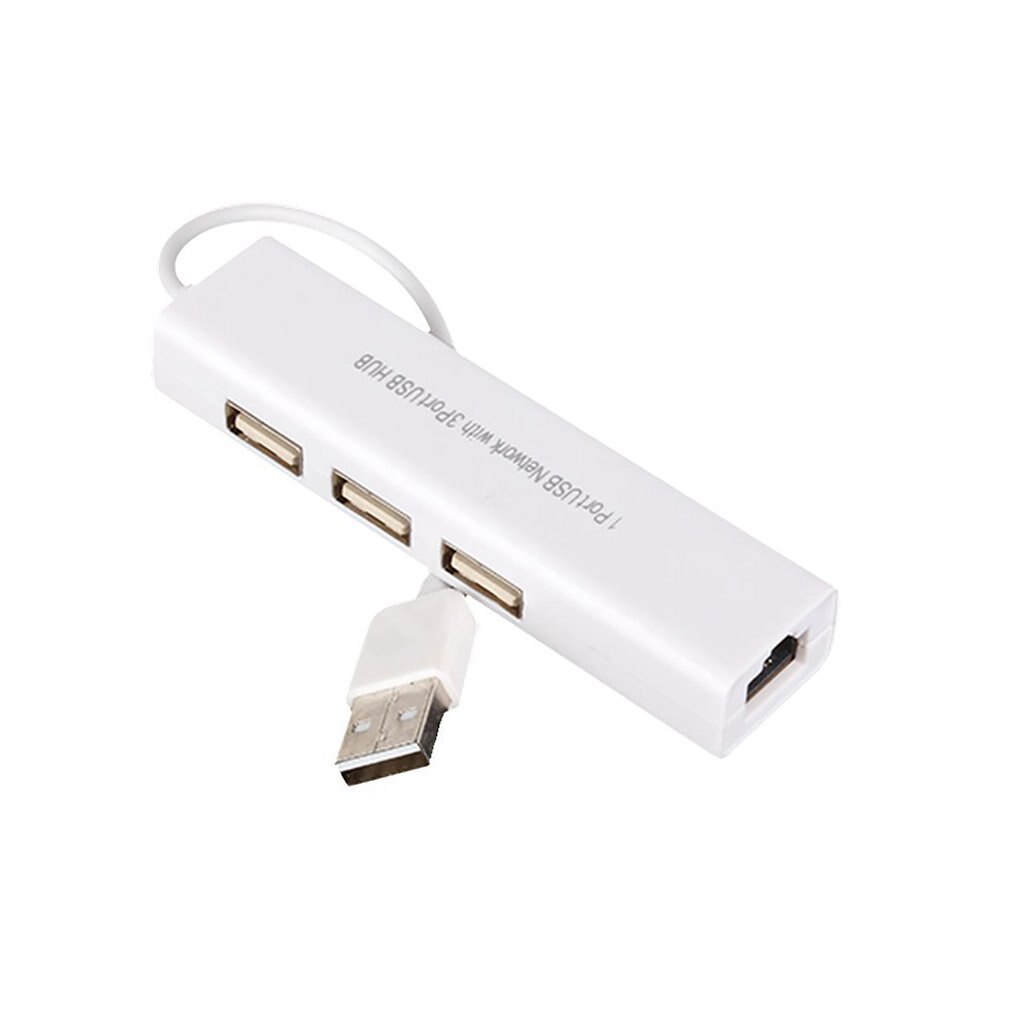 USB zu RJ45 3 Ports USB 2,0 Ethernet RJ45 Wired LAN Netzwerk Karte Hub Adapter für Mac für Android 802,11 n Externe