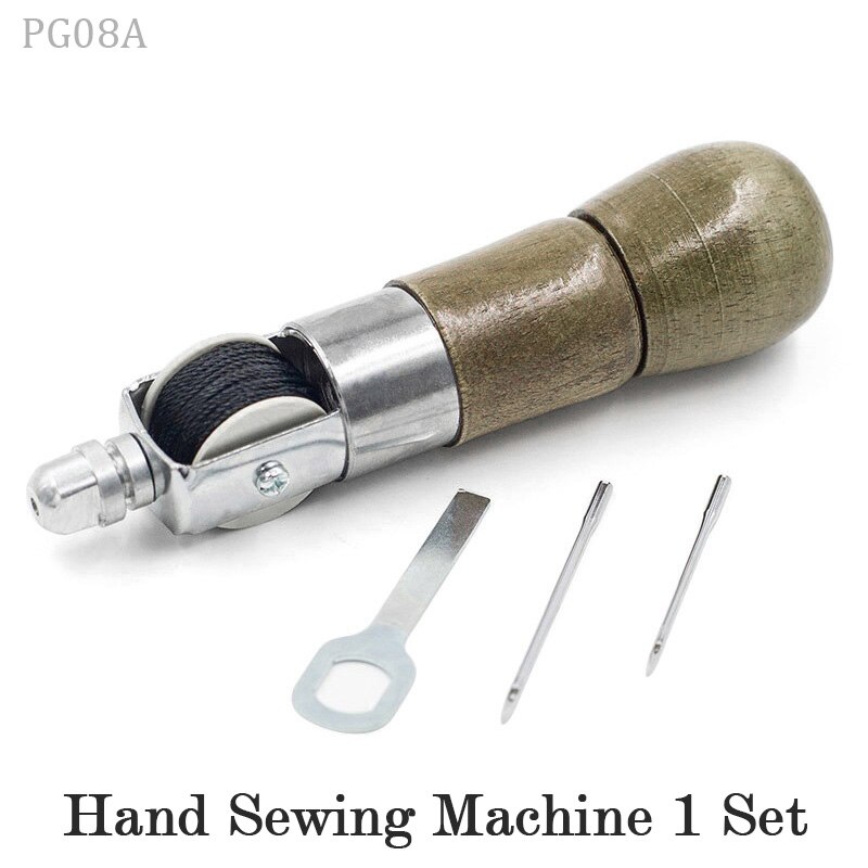 Stitcher Sewing Awl Hand Stitcher Repair Tool Kit Leather and Heavy Fabrics Stitching Belt Strips Shoemaker Tools: Hand sewing machine