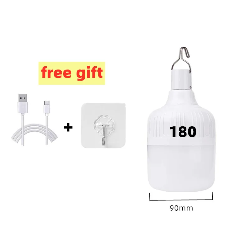 USB wiederaufladbare LED Notbeleuchtung Haus draussen tragbare Laternen Notfalllampe Glühbirne Batterie Laterne BBQ Camping Licht: Rosa / 4.5w