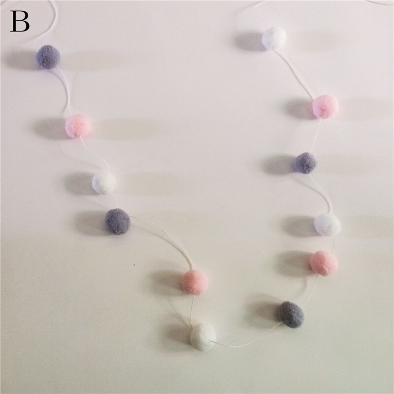 Boules de laine en feutre faites à la main de Style nordique INS pour décoration de chambre d'enfants, décoration murale suspendue à la maison, guirlande Pom Pom de pépinière, accessoires de fête: Default Title