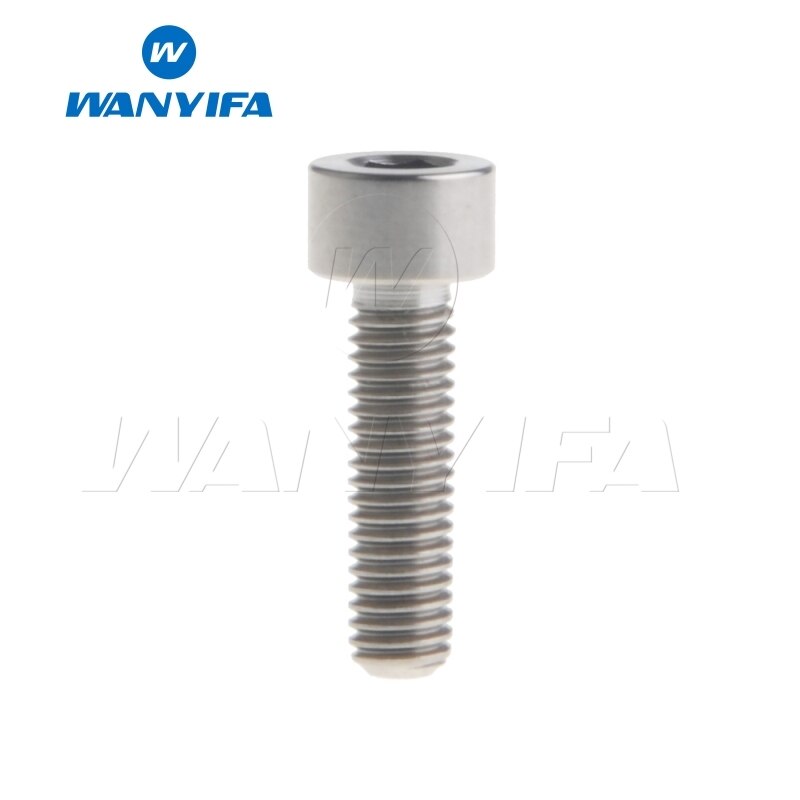 Wanyifa titan bolt  m5 x 10 12 16 18mm unbrakonøkkel stigma hode ti skrue til sykkelstamme setepinne: M5 x 18mm sølv