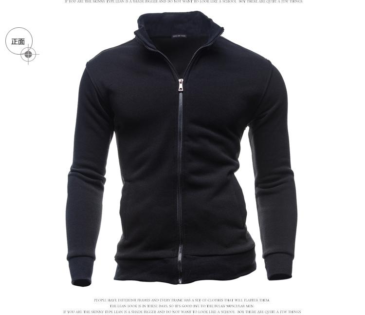 Hardlooptraining herenjas heren golfjassen jas slim fit trui voor heren casual sportjas heren sportkleding tops: M / Zwart
