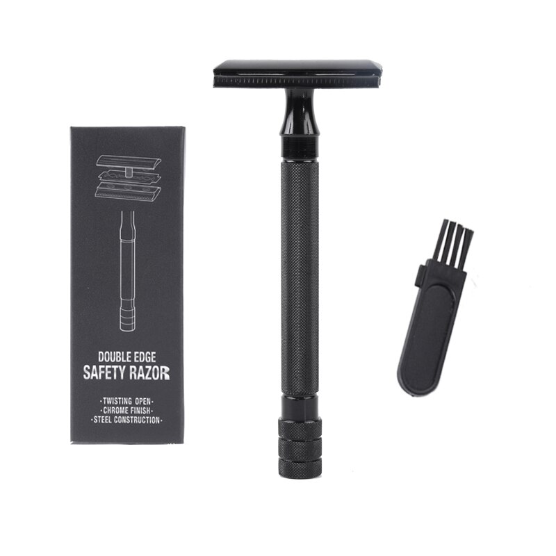 Men Safety Classic Dual Edge Razor Manual Shaver Long Handle Box Safety Razors Beard Care Bathroom Products