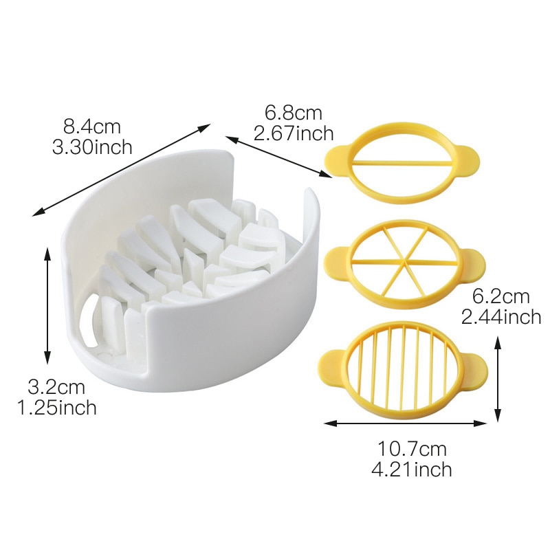 Egg Slicer Boiled Eggs Chopper Multi-Functional Safe Preserved Egg Soft Fruits Food Slicing Tool Home Restaurant Kitchen Gadgets