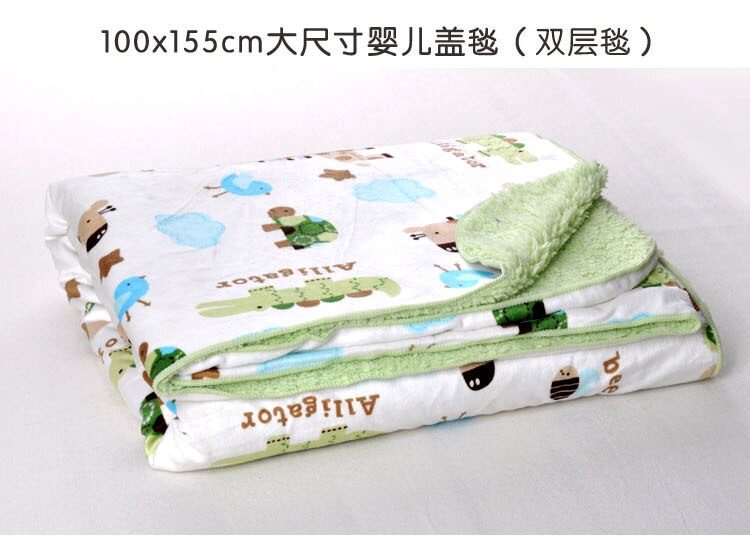 Bande dessinée bébé couverture corail polaire bébé couverture Super doux usine ventes bébé produit swaddle atrq0001