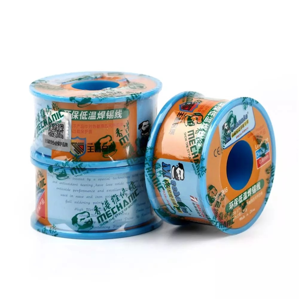 Fil à souder, fil en étain 0.3/0.4/0.5/0.6 MM, Flux de solage, fil de soudure à souder, fer à souder sans plomb, basse température, fil en étain