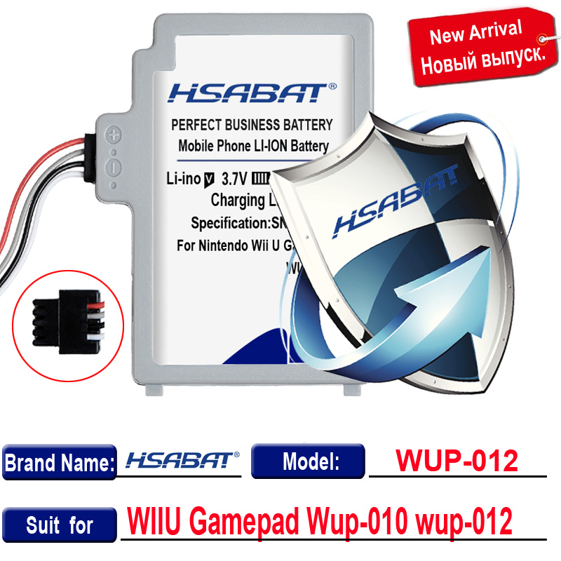 Batterie HSABAT 3000mAh pour Nintendo pour contrôleur Wii U WUP-012 WUP-010