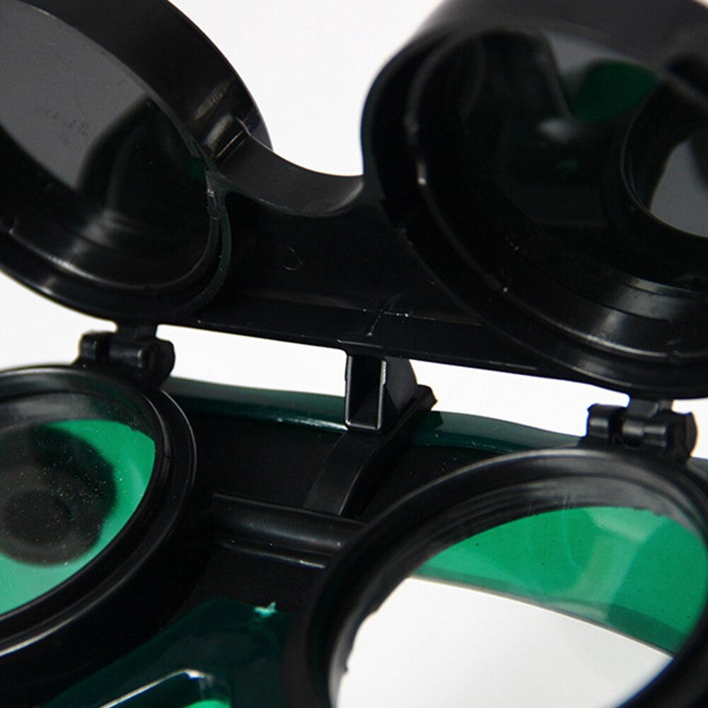 Brazing Welding Glasses Two Layers Eyes Protection Safety Lenses Industrial Accessories Goggles Soft Frame Adjustable Flip-Up