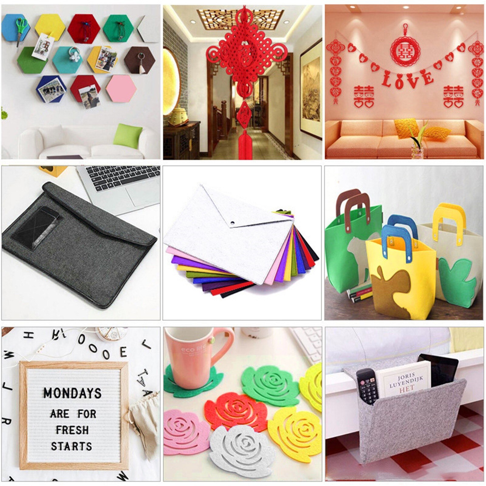 25PCS Nonwoven Felt Fabric Polyester Cloth Felt Fabric DIY Bundle for Sewing Doll Handmade Craft DIY Sewing Dolls Crafts