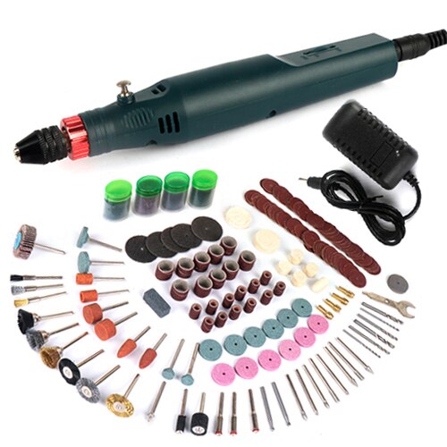 Multifunctional Electric Tools Drilling Machine Electric Power Tool Kit Dremmel Mini Electric Drill Tool Dc 18V 12V: DZ068with361pcs