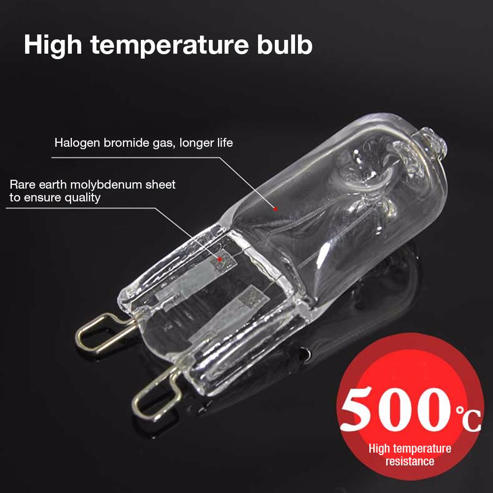 5 stk 40w g9 ovnlys høj temperaturbestandig retroprojektor holdbar halogenpære lampe til køleskabe ovne blæsere