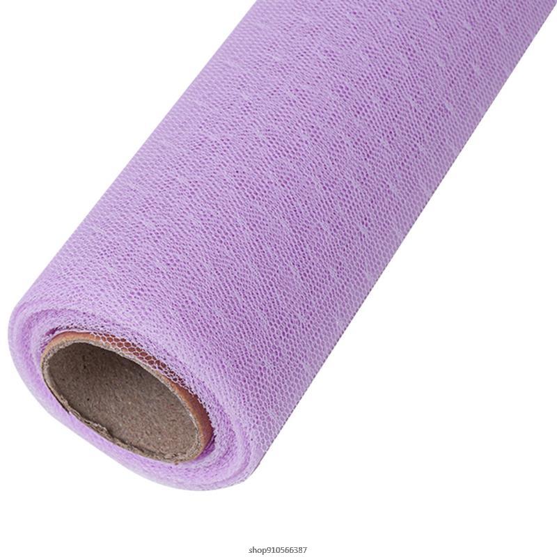 9M Korean Flower Wrapping Mesh Net Paper Roll DIY Dot Floral Bouquet Packaging Materials Craft Florist Supplies: Violet