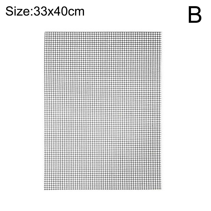 Non Stick BBQ Grill Mesh Mats Reusable Grilling Net Barbecue Mats For Barbecue Baking Pads Heat Resistance Outdoor Activities: B
