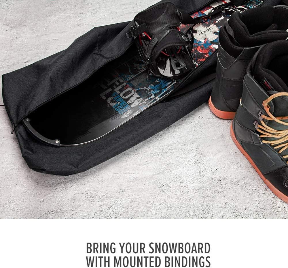 Soarowl snowboard taske - rejse med snowboard op  to 160 cm vandtætte ergonomiske håndtag til mænd kvinder og unge
