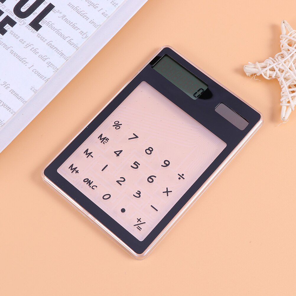 2Pcs Basic Calculator Portable Calculator Mini Calculator Screen Touch Calculator for Home
