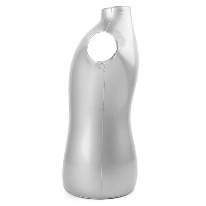 Mannequin Gonflable Homme 168 Cm - Support Présentation Vêtements Argent