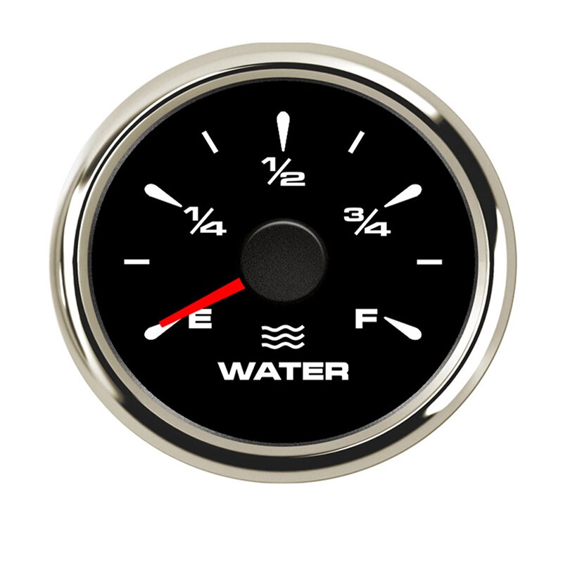 Stainless Steel Water Level Gauge Car Water Tank Level Gauge Indicator 0-190 ohm For Auto Truck Marine Car Boat Meter: BS