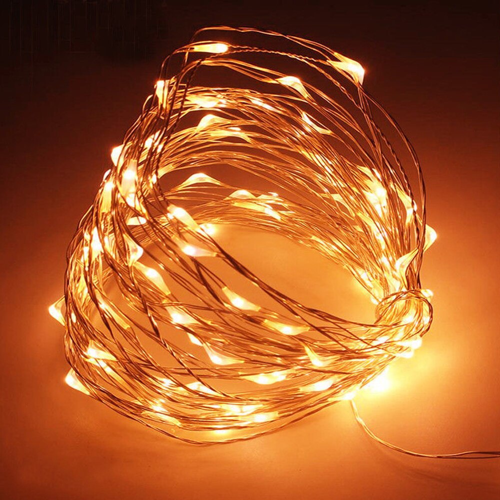 Super Bright Copper Wire Fairy String Fairy Light Xmas Decor Yard Festival Landscape Lamp Romantic 20 LED Battery Outdoor: Warm White