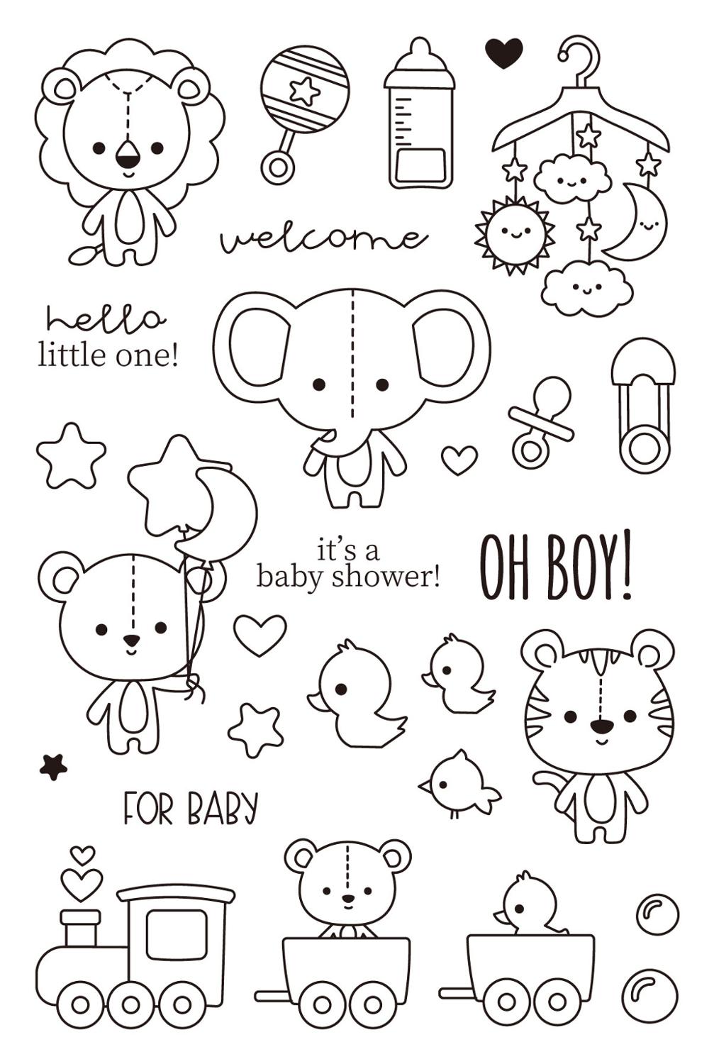 Transparent metallklar stämpel och skärformar diy silikonförseglingar scrapbooking / korttillverkning / dekoration av fotoalbum