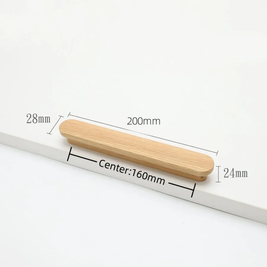 Maniglie per mobili in legno naturale nordico Armadi Maniglie da cucina Maniglie Armadi e cassetti Manopole per comò Maniglie lunghe per guardaroba: Rosso