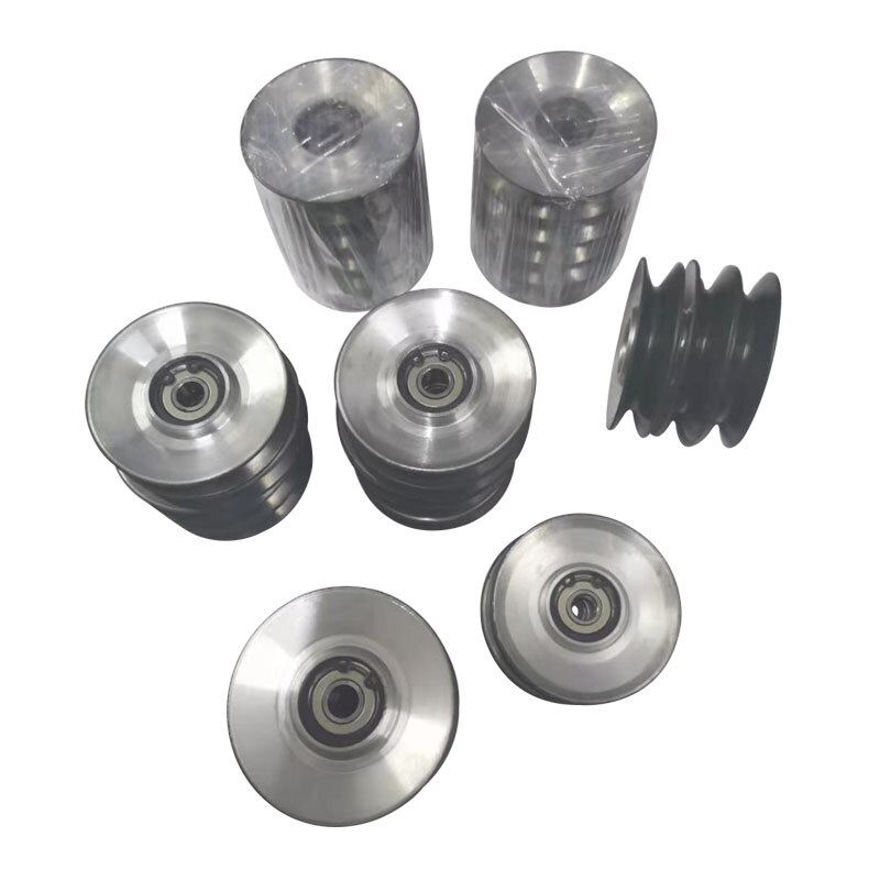 Roue de guidage en aluminium porcelaine pulvérisation 60*13 pièces standard porcelaine pulvérisation roue de guidage petite machine de tréfilage roue a