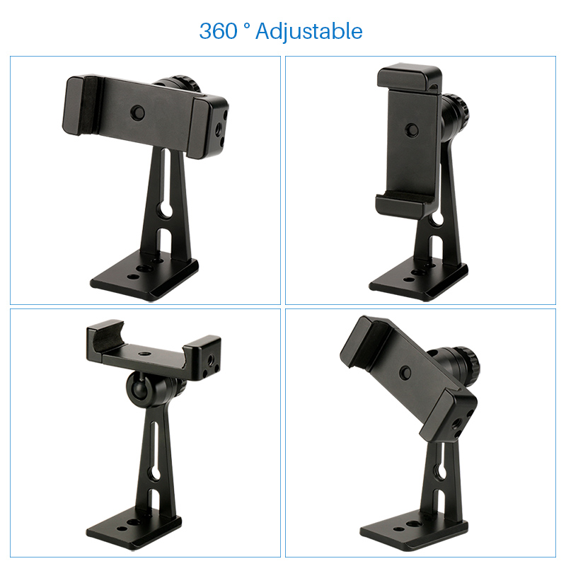 Ulanzi ajustável tripé adaptador de montagem vertical 360 rotação telefone clipper suporte para iphone samsung huawei xiaomi oneplus