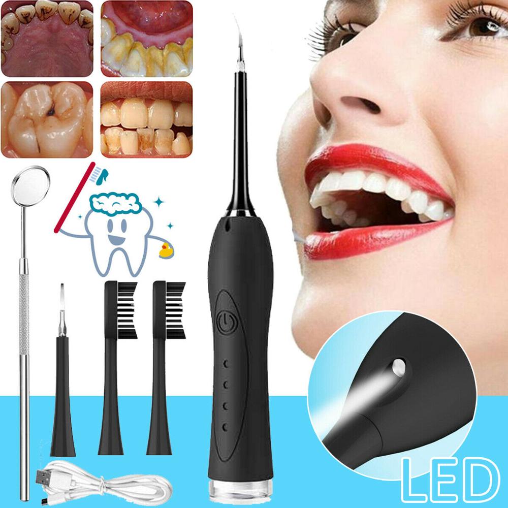 Eléctrico eliminador de sarro Tártara de blanqueamiento Dental recargable USB diente limpiador hogar portátil cálculo Dental removedor