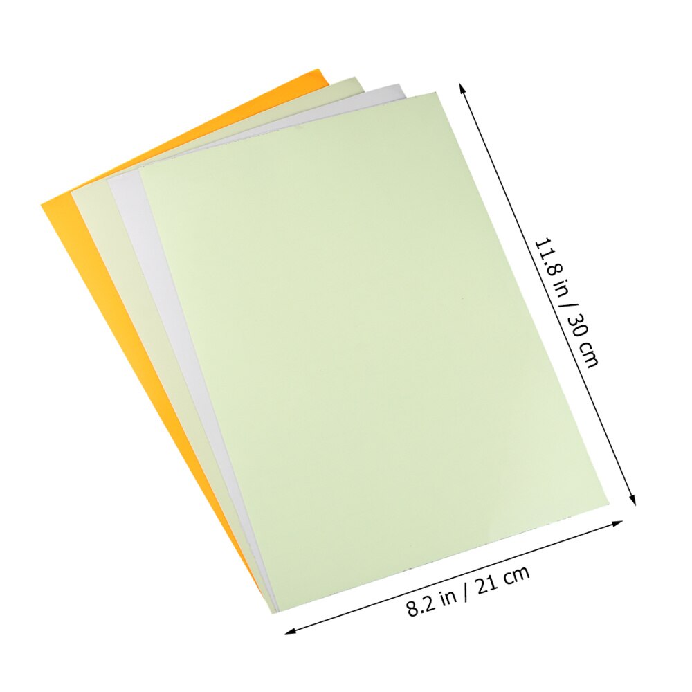 4pcs A4 Fluorescent Caution Tape Luminous Waterproof Warning Tapes Caution Barrier Safety Adhesive Sticky Tape for Home Warehous: Assorted Color