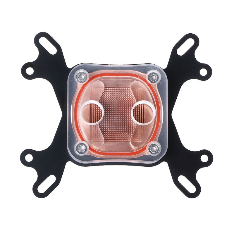Computer CPU Water Cooler 50mm Transparent Cover Cooling Block For AMD Intel