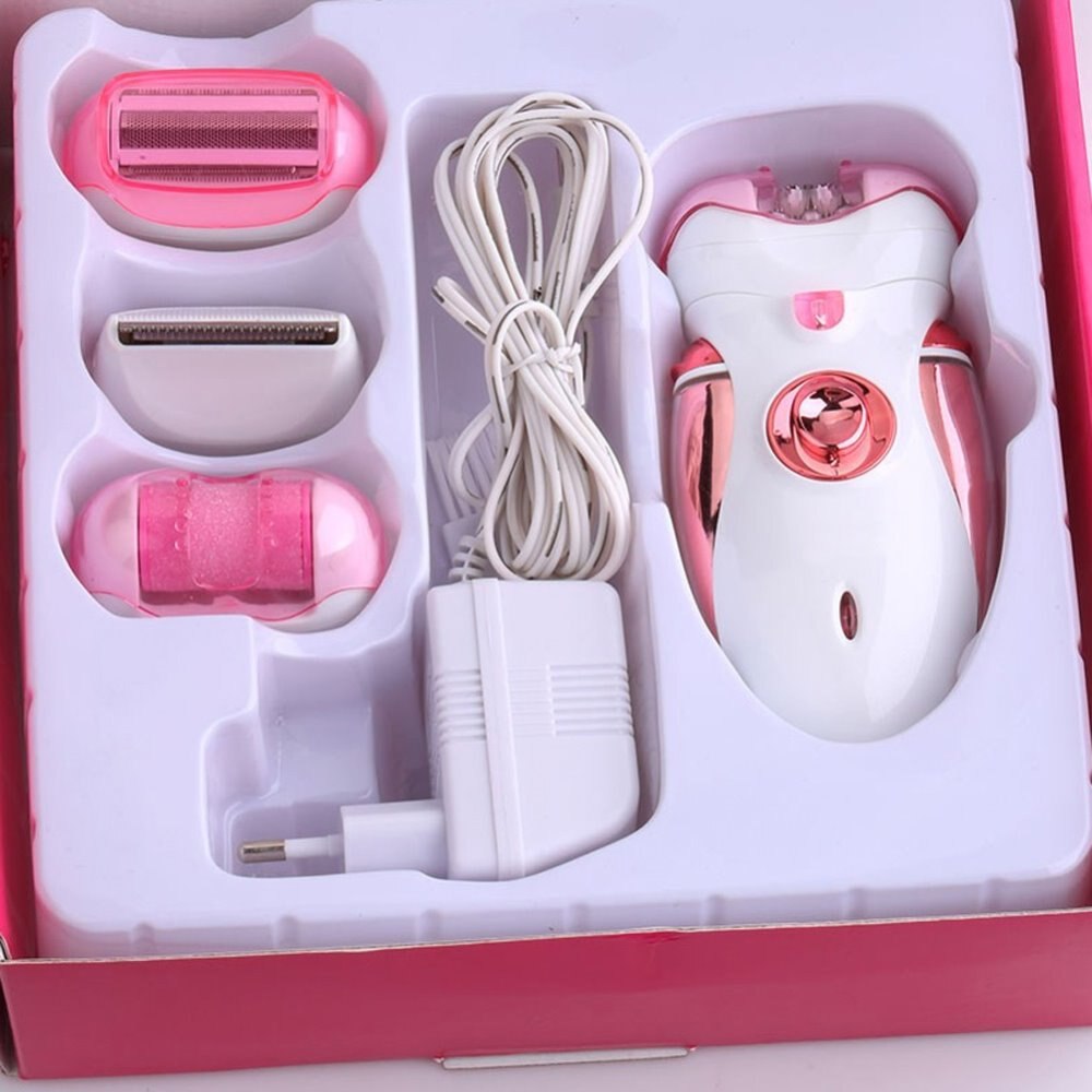 4 in 1 barbermaskine epilator dameepilator til underarms bikini genopladelig epilator barberingsfjernelse fodplejeværktøj