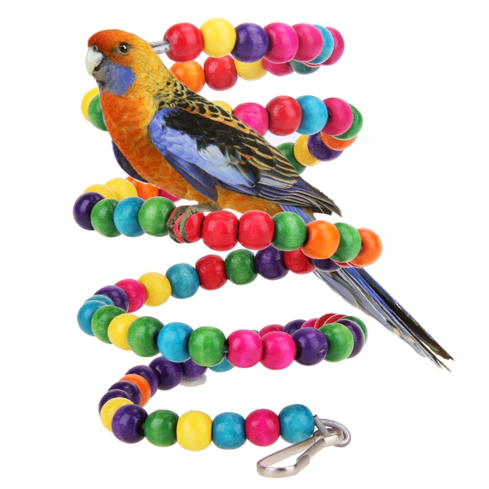 S/m/l farverigt kæledyr fugl papegøje bur ara kakadue cockatiel conure håndlavet legetøj plantefiber papegøje bidfast legetøj