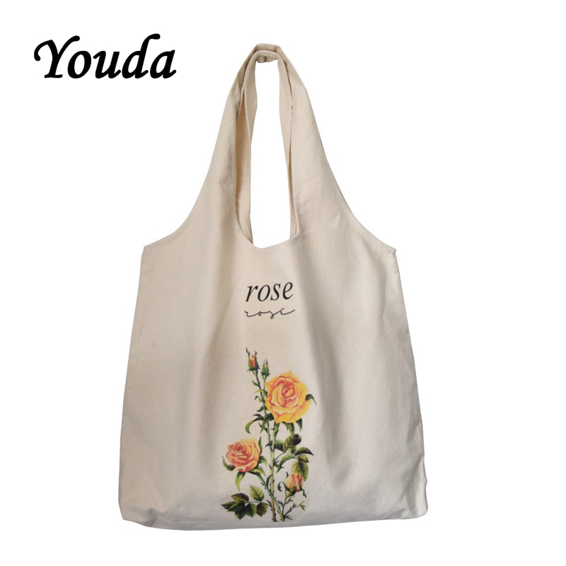 Youda Neue retro Rose aufbringen Schulter Tasche Einfache lässig Große Kapazität Schüler Handtasche Klassischen Stil Elegante Dame Tote