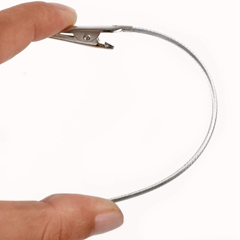 100Pcs Alligator Clips, Metal Wire Long Tail Clip Set, Alligator Memo Clip, For DIY Cards, Photos, Business Cards