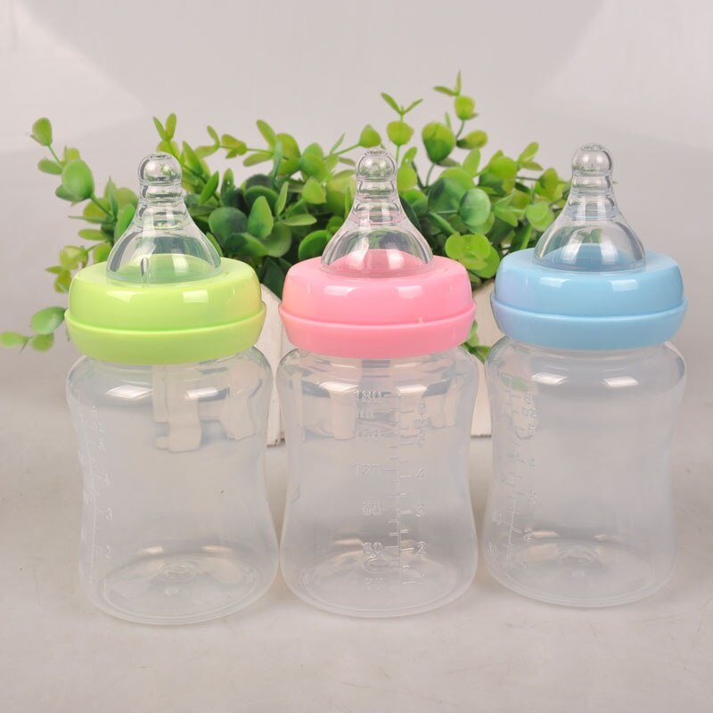 Nouvelle solide PP bouteille 180 ml large bouche lait biberon bébé biberon fournitures maternelle et enfant