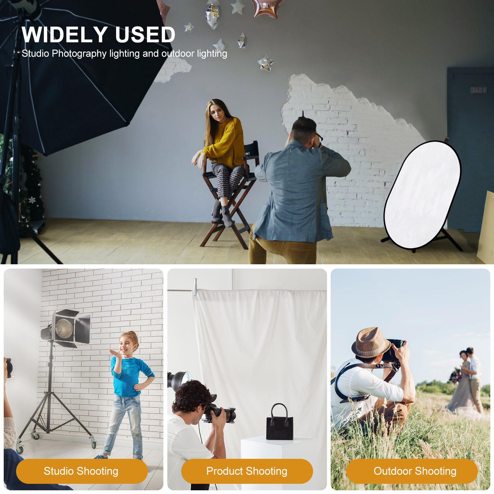 Grote fotografische reflector Pop-up diffuser Lichtreflectoren Draagbaar softboxpaneel Buiten Binnenverlichting Controle Reisgereedschap