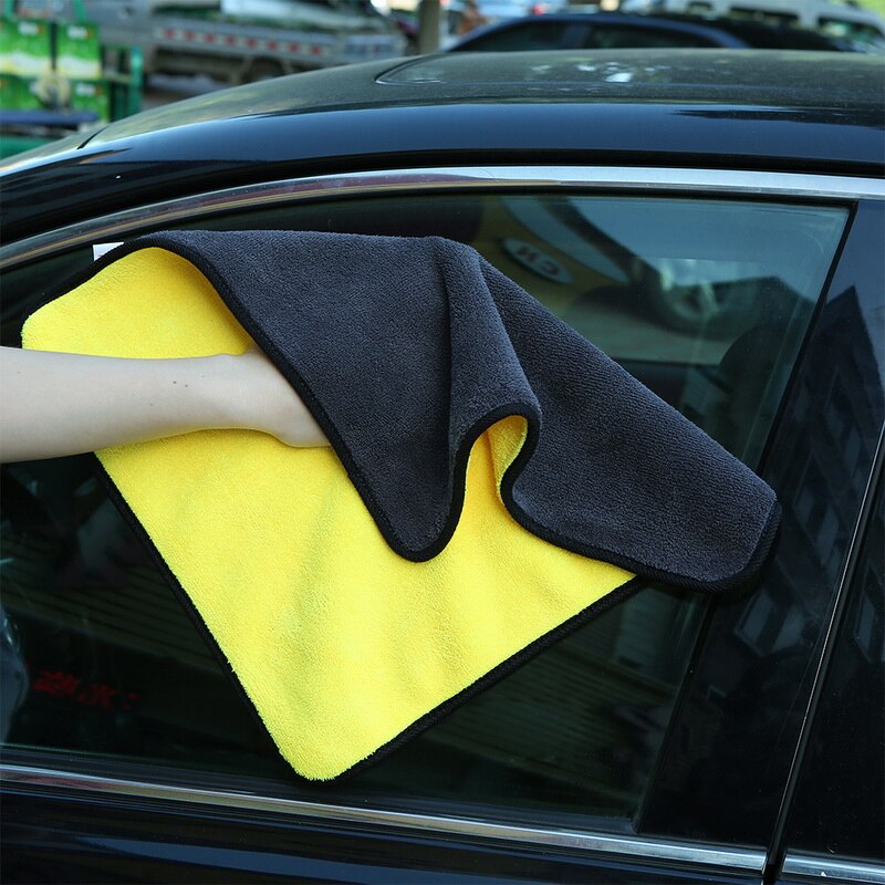 30 x 30 / 60cm mikrofiber bilvask håndklæde tørreklud og rensesøm bilpleje klud detaljeret bilvask håndklæde til toyota