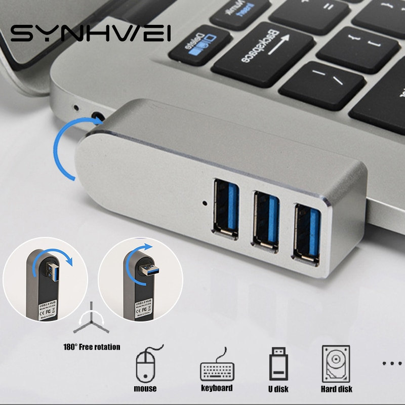3 in 1 Wireless USB 3.0 Hub For Laptop Adapter PC Computer USB Charging Hub Notebook Splitter Support Macbook Dell Lenovo HP