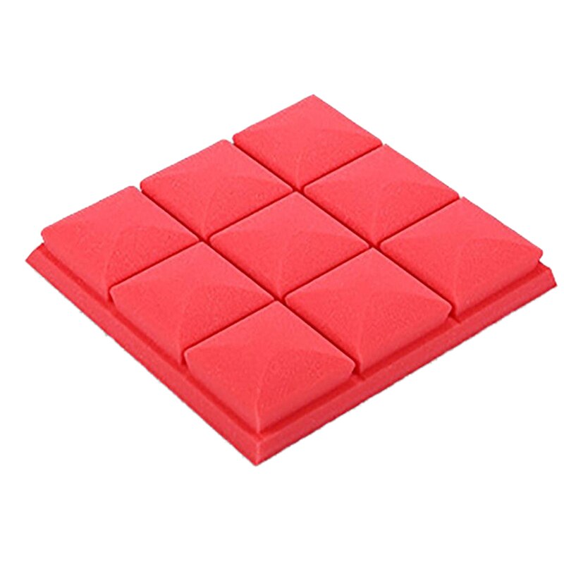 -25X25X5cm Wallpaper Sticker Practical Acoustic Foam Panel Sound Stop Absorption Sponge Studio Ktv Living Room Bar Soundproof