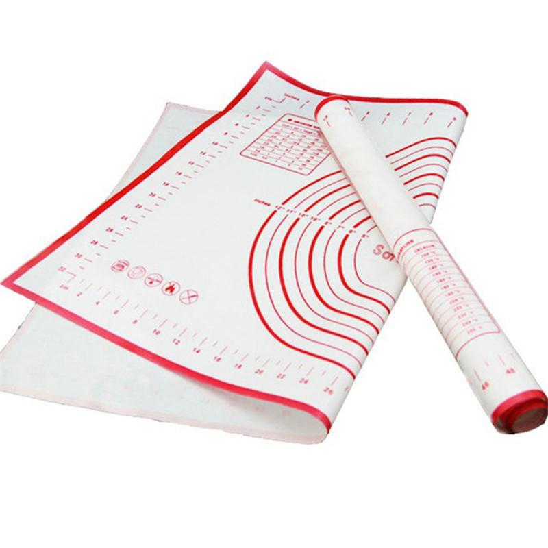 40 x 60cm antiaanbak siliconen bakmat pizzadeegmaker deegroller deegmat cake bakmat meetinstrument