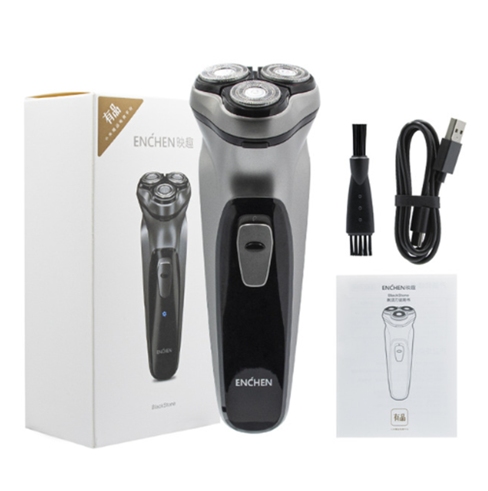 Original xiaomi elektro-gesichtsrasierer enchen blackstone 3d elektrorasierer, waschbarer, per usb wiederaufladbarer rasierer für männer: Rasierapparate