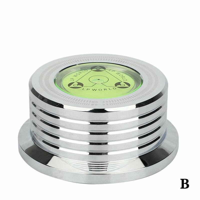 1 stück 60hz lp-aufnahmestabilisator, universeller schallplatten-nivellierer, legierungsgewicht, plattenspieler-stabilisatorklemme, aluminium ,  c2 t 9: B